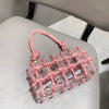Abendtasche mit Strasssteinen, silberne, handgefertigte Handtasche mit Kristallbesatz für Damen, Geldbörsen und Handtaschen, luxuriöse Designer-Banketttasche