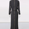 TWOTWINSTYLE Luxury Style Two Piece Set For Women O Neck Long Sleeve Topa High Waist Skinny A Line Skirt Set Female KSE524945