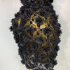 Women Luxury Pink Flowers Pearls Lace See Through Bodycon Mini Dress Birthday Photoshoot Evening Party Nightclub Stage Costume
