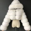 High Quality Furry Cropped Faux Fur Coats and Jackets Women Fluffy Top Coat With Hooded Winter Fur Jacket Manteau Femme