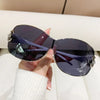 Neue Mode Y2K Sonnenbrille Damen Integrierte Surround Sonnenbrille Retro Designer Damen Brillen UV400 Oculos De Sol