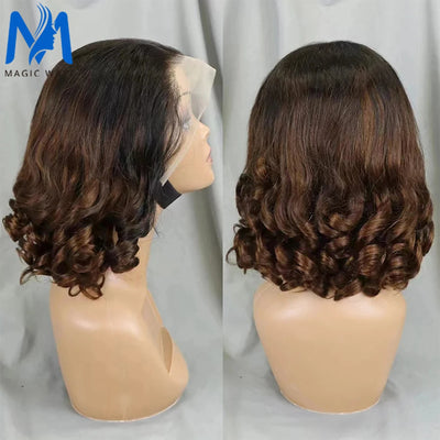 Loose Wave Echthaar-Perücken für schwarze Frauen 1BT4 Farbe 13x4 HD Lace Frontal 200% Dichte brasilianische Fumi Echthaar-Perücken