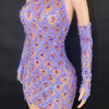 High Quality Sparkling Rainestone Sexy Bodycon Mini Dress Birthday Celebrate Evening Party Dress