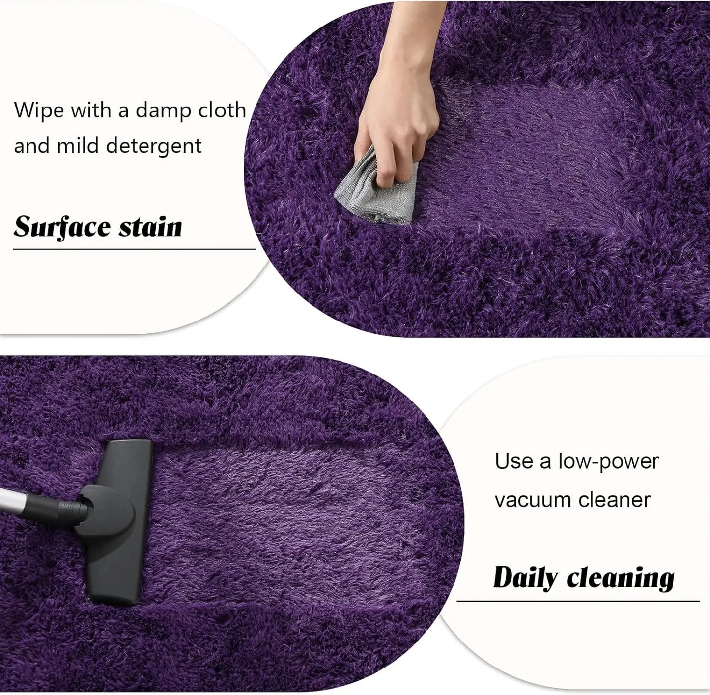 Flauschiger Teppich für das Schlafzimmer, zottelige, flauschige Teppiche für das Schlafzimmer, dicke schwarze Teppiche für das Wohnzimmer, Teppiche für Mädchen und Jungen
