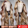 HD Ash Blonde Lace Front Wig 4/613 Highlight Wig 13x4 Colored Brazilian Human Hair Wigs Woman Body Wave 613 HD Lace Frontal Wig