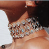 Strass Choker Halskette 2023 Statement-Halsketten für Damen Große Mode Halskette Kragen Party Chunky Halskette Collier Bijoux