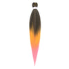 Pre-stretched Braids Synthetic Hair Professional Itch Free Hot Water Setting Fiber 30'' Ombre Yaki Texture Braid Hair Extensions