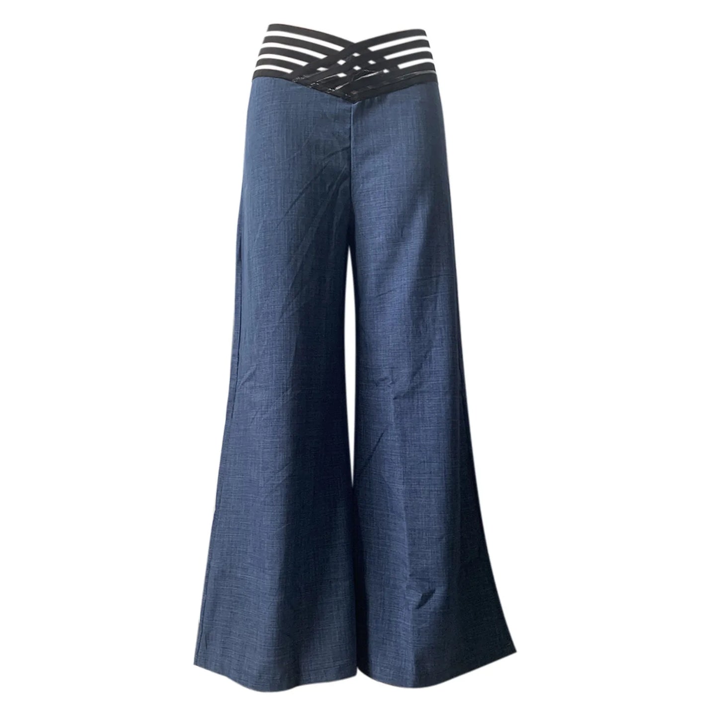 Spring Autumn Elegant High Waist Wide Leg Pants For Women Fashion Loose Long Pant Casual Office Solid Women Clothes New Pant
