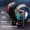 2025 New Bluetooth 5.4 Touch Screen MP3 Player HiFi Lossless Music Play Built-in Speaker 32GB Support Recording E-Book