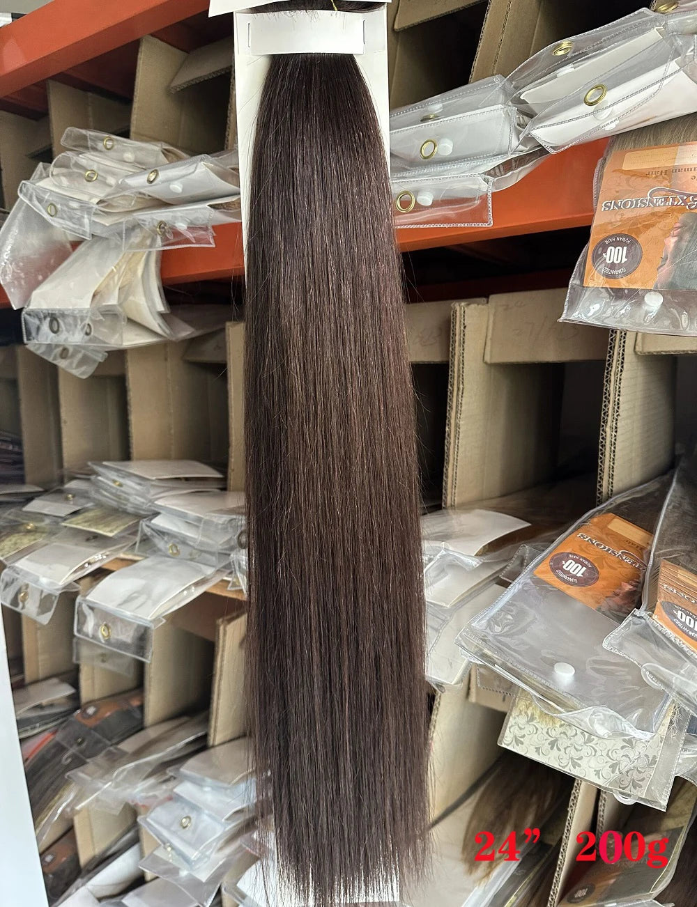 ZZHAIR 100% Brazilian Human Remy Hair Extensions 16"-26" 1Pcs Set 100g-200g One Piece 5 Clips In Natural Straight