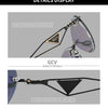 GCV Brand new Women 2 In 1 Polarized Sunglasses Anti blue light glasses butterfly frame multifunctional Medical applicability