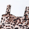 Leosoxs Sexy Jumpsuit Damen Ärmellos 2025 Sexy Trend Leopardenprint Ärmelloser Street Fit Stretch Aktivität Workout Overalls