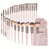MAANGE 30pcs Professional Makeup Brush Set Foundation Concealers Eye Shadows Powder Blush Blending Brushes Beauty Tools with Bag