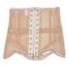Women Abdomen Tight Corset Crops Under Bust Bustiers Breathable Mesh Waist Girdle With Bones Slimming Lace Up Bodices