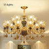 Kronleuchter Wohnzimmer Groß Luxus Kristall Lampe Esszimmer Schlafzimmer Dekoration Französischer Retro Kronleuchter Beleuchtung
