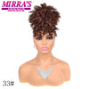 Synthetic Afro Puff Drawstring Ponytail Hair Bun 10 Inch Short Afro Kinkys Curly Afro Bun Extension Hairpieces Large Size