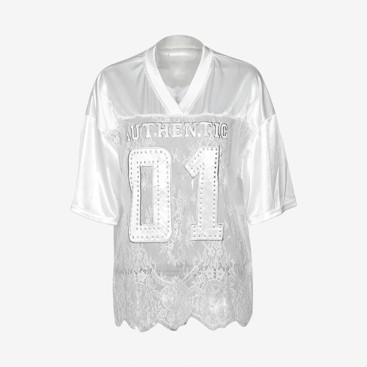 Letter Print T-Shirts Top Women 2025 Spring Summer V-Neck See Through Backless Loose Short Sleeve Y2K Sexy Trend Streetwear Tops