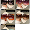 KAMMPT Quadratische Oversize-Sonnenbrille Unisex Trendige Verlaufs-Goggle Luxusmarken-Design Sonnenbrille