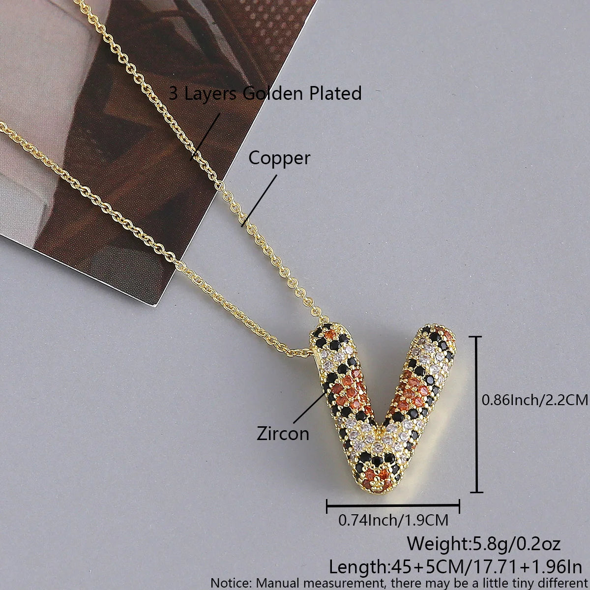 MHS.SUN Neue Leopard Bubble Buchstabenkette Vergoldet Chunky Bubble Zirkon 26 Initialen Anhänger Halskette Frauen Modeschmuck