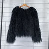 2023 Women Faux Fur Coat Autumn Winter High Quality Fluffy Short Coat Faux Fur Jacket