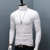 Long Sleeve T-shirt Thermal Underwear Tops Men Winter Clothes Thermal Shirt Autumn Men's Winter Tights High Neck Thin Slim Fit