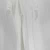 Weißer Overall Damen, elegant, Spitze, lang, Einteiler, hohe Taille, Federn, Y2k, sexy, Hochzeitsfeier, Abend, Jumpsuit