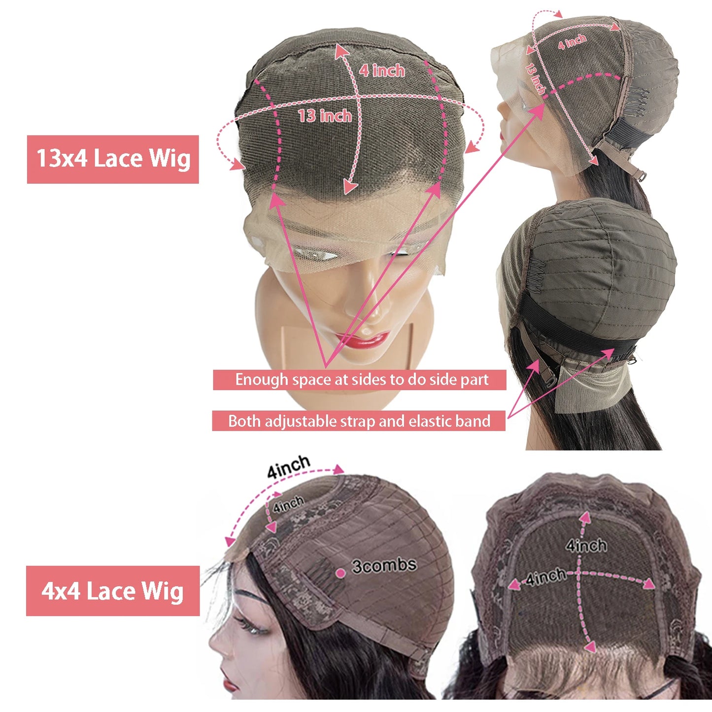 Short Bob Wig Body Wave 13x4 Glueless Wig Human Hair Brazilian Ready To Wear 4x4 Lace Frontal Closure Wig for Women Preplucked