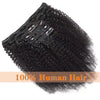 10-24 Inch Afro Curly Clip In Human Hair Extensions Afro Kinky Curly Clips Human Hair Extensions 100% Human Hair For Women