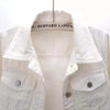 Damen Jeansjacke Frühling Herbst Kurze Jacke Rosa Jeansjacken Lässige Oberteile Lila Gelb Lila Blau Locker Sitzende Oberteile Damen Oberbekleidung