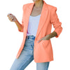 Autumn Pink Blazer Women Slim Elegant Blazers Jacket Women's Buttons Double Breasted Blazer Office Ladies Work Coats Jacket