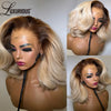 #4/613 Blonde Kurze Bob Echthaar-Perücken Für Frauen 13x6 Lace Wig Echthaar 13x4 Transparente Lace Wig Ombre Honigblonde Perücke 180%