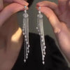 Modische Luxus-Ohrringe mit geometrischen Anhängern für Damen, Hochzeit, Party, Schmuckzubehör, wunderschöne Zirkonia-Braut-Brincos