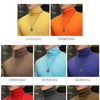 Fashion Men's Turtleneck T-Shirts Casual Autumn Winter High Collar New Slim Long Sleeve Stretch Model Undershirt Plus Size Tees