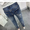 Men's Korean Style Classic Jeans 2023 New Blue Ripped Jeans for Men Fashion Trendy Summer Skinny Ripped Hole Cargo Trousers