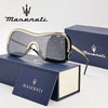 MASERATI Luxury Sunglasses Nylon Sunglasses UV400 Sunglasses for Driving Cycling Beach Outdoor for Men Women Trendy Design