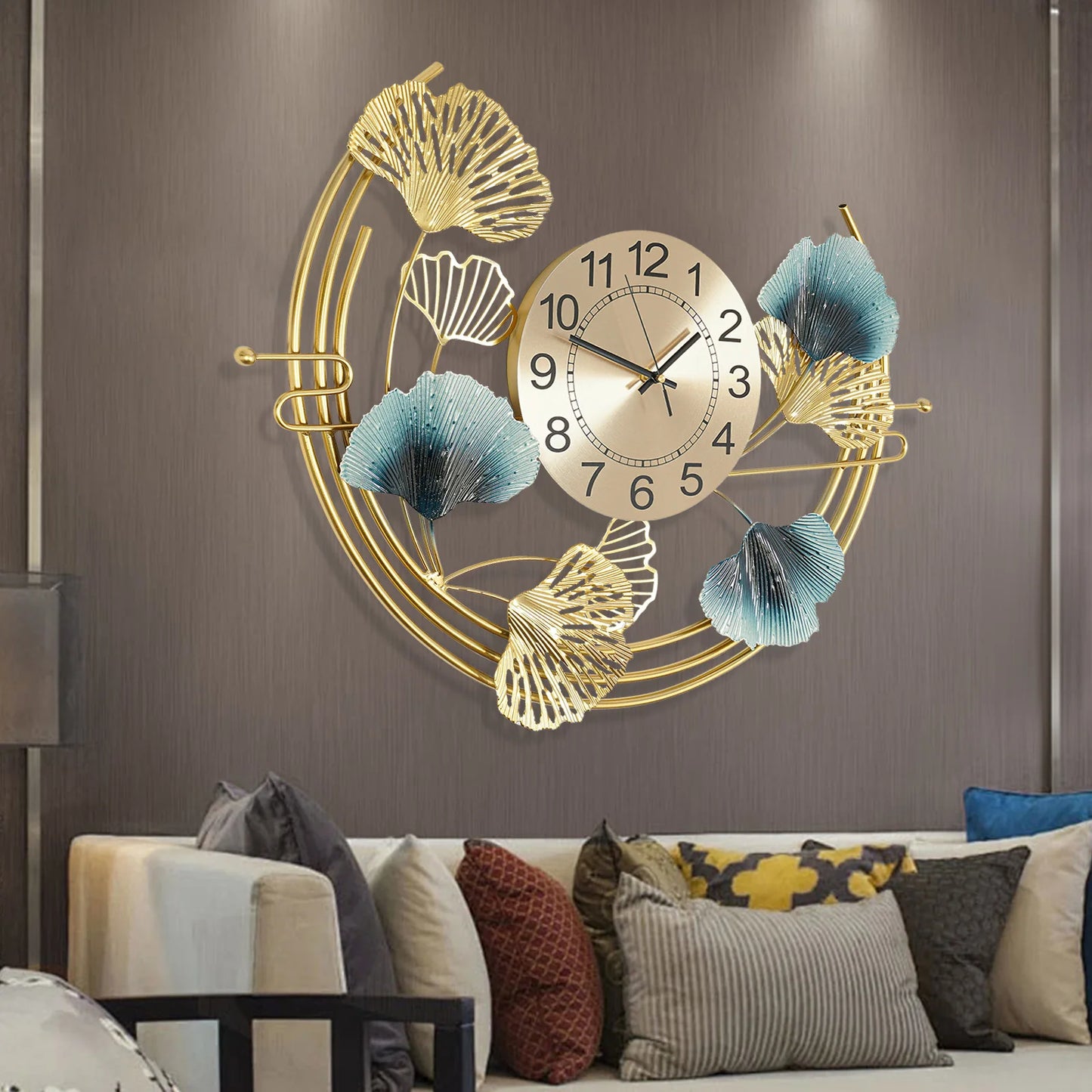 Wanduhr für Wohnzimmerdekoration 67*52cm Dekorative Wanduhr, Große Wanduhr