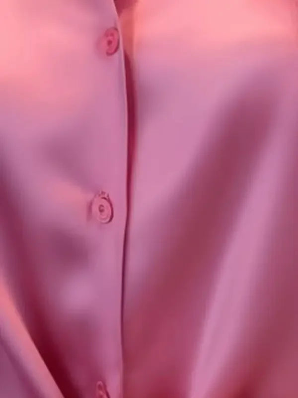 Frühling Herbst Damen Uni Rollkragenblusen Knopfleiste Elegant Locker Langarm Oberteile Büro Damen Französisches Schwarzes Hemd Tops