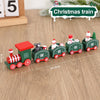 Weihnachten Holzeisenbahn Frohe Weihnachten Dekorationen für Zuhause 2024 Weihnachtsbaumschmuck Navidad Noel Kindergeschenk Frohes Neues Jahr 2025