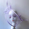 White Net Wedding Fascinator Elegant Hat Women Kentucky Derby Race Headpiece Fashion Party Mesh Chapeau Cap For Ladies Event