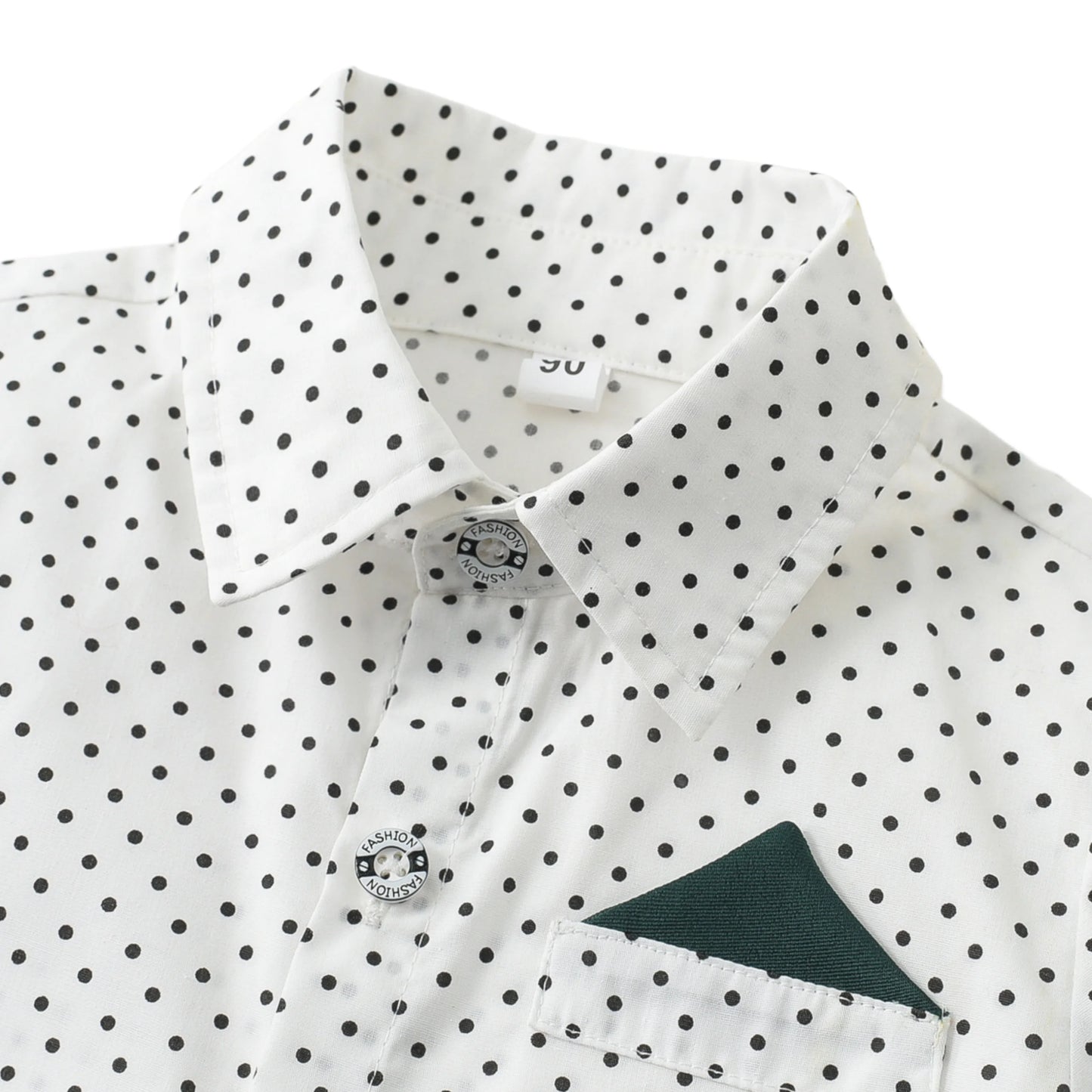 2-6 Years Boy Spring Gentleman Outfit Polka Dot Printed Shirt with Solid Pants Children Suspender Bow Set Birthday Party Costume