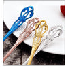 Golden Stainless Steel Cutlery Set Royal European Spoon Fork Complete Tableware Retro Design Dishwasher Safe Elegant Flatware