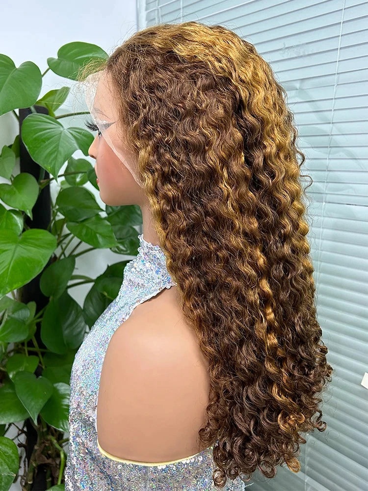 Natural Black 12A Double Drawn Burmese Curly Bob Human Hair Wigs for Women 250% Density Bouncy Curly Remy Human Hair Wigs