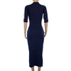 European and American women's fashion white stripe dress