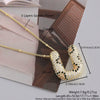 MHS.SUN Neue Leopard Bubble Buchstabenkette Vergoldet Chunky Bubble Zirkon 26 Initialen Anhänger Halskette Frauen Modeschmuck