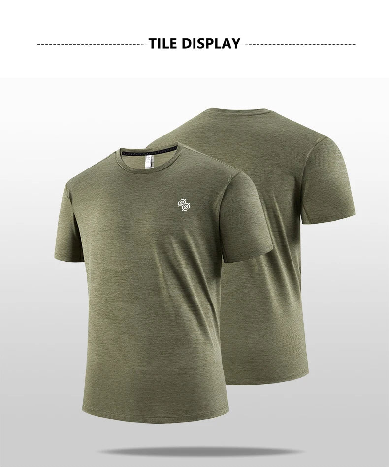 SBWL Fashion football style men's outdoor running fitness loose short sleeve T-shirt Breathable quick drying casual Gym Tops