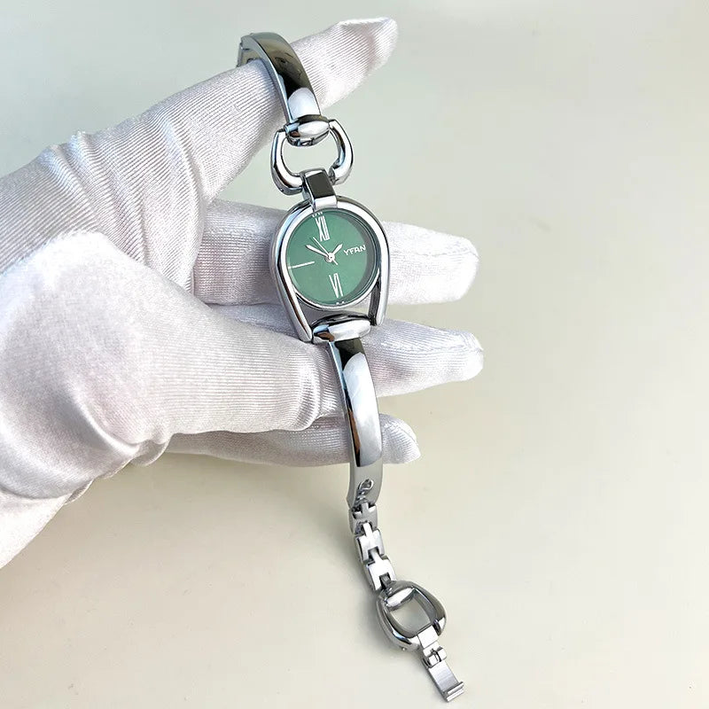 Minimalist Niche Women's Quartz Wrist Watches Stainless Steel Strap Small Dial Fashionable Exquisite Quartz Watch for Women