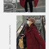 EVNISI Women Zipper Up Pockets Down Coat oversize Loose Coat Turtleneck Thicken Long Coat Women Casual Parkas 2024 Autumn Winter