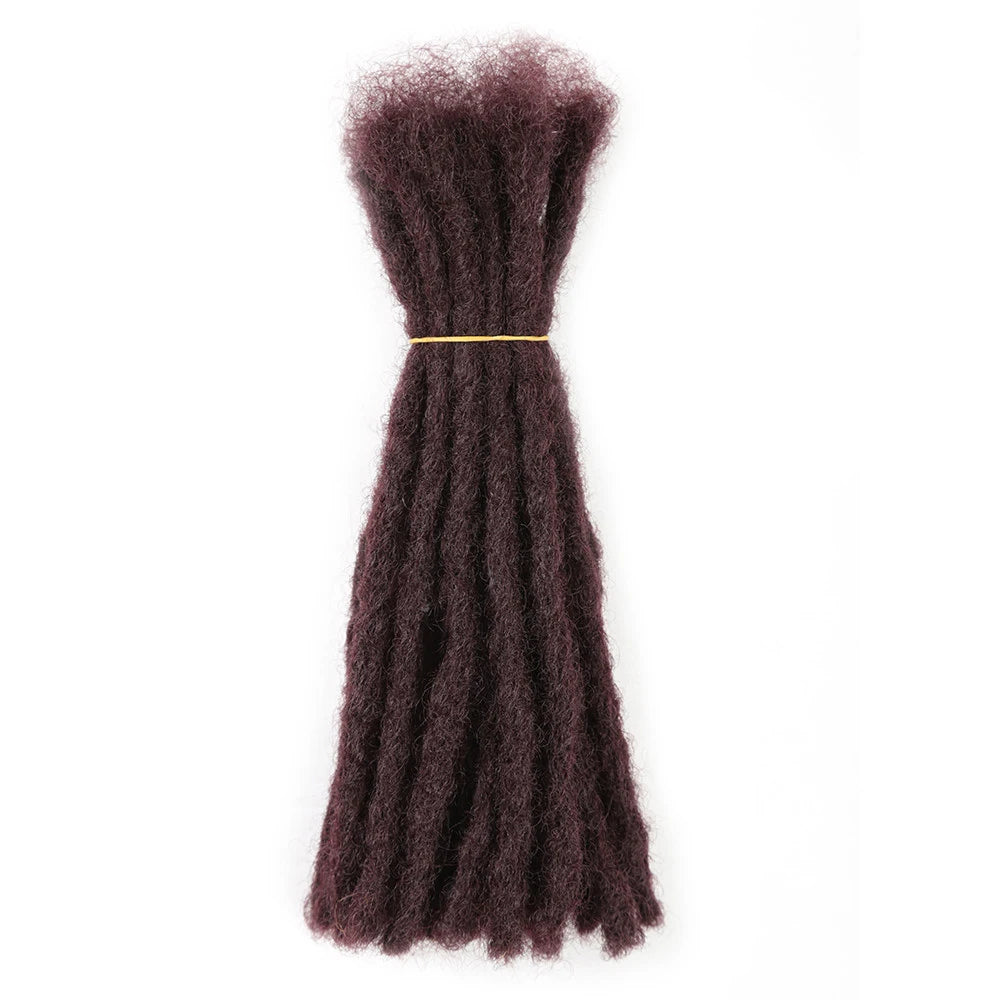 Dreadlock Extensions Loc Extensions Afro Kinky Dreads Extensions for Men/Women, Synthetic Dread Set Thick Soft Locs Extensions