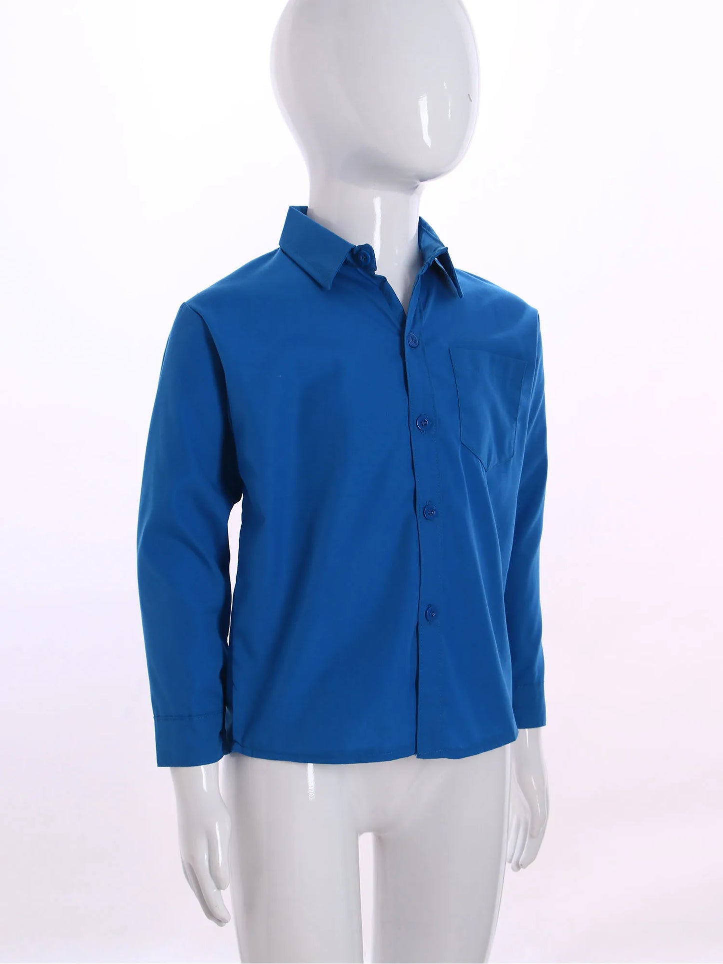 Autumn Kids Shirts for Boy Casual Gentleman Formal Dress Shirt Button-Down Shirt Handsome Boy Long Sleeve Tops Children Clothes