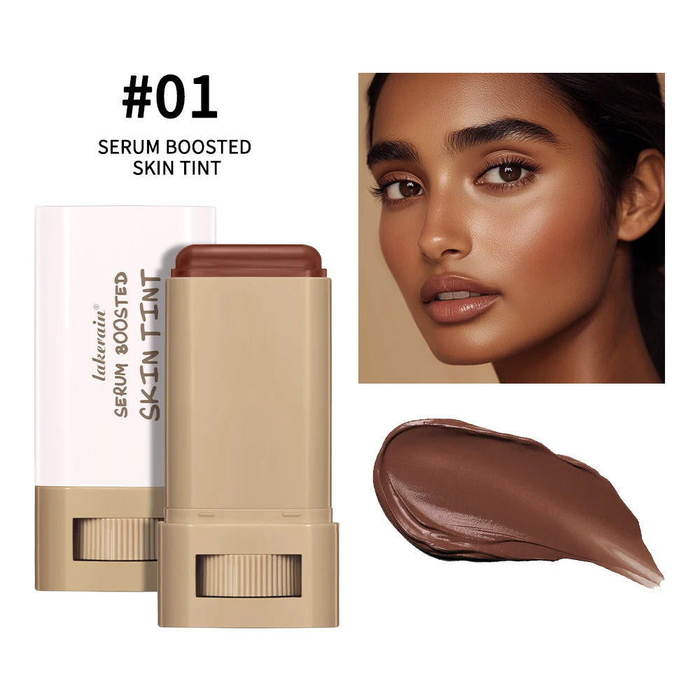 New Balm Serum Boosted Skin Tint Silky Texture Moisturizing Coverage Plumper Even Skin Tone Best Stick Foundation Travel Makeup